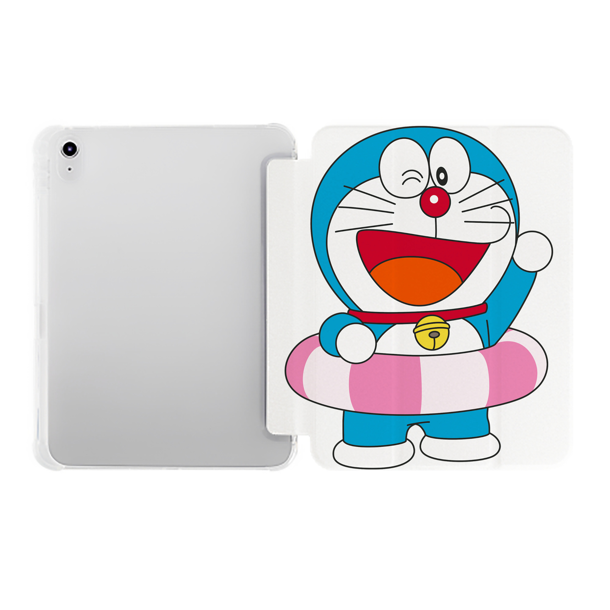 （画像用） ドラえもん Doraemon IPad ケース ペン収納付き 三つ折りスタンド PUレザー×シリコン 対応機種9.5/10.5/10.9インチ